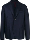 Harris Wharf London Boxy Blazer Jacket In Blue