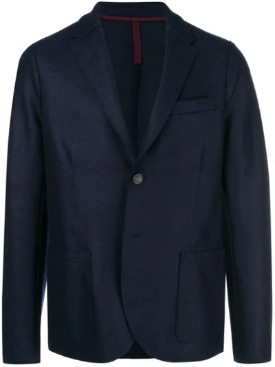Harris Wharf London Boxy Blazer Jacket In Blue