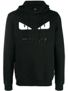 Fendi Embellished Bag Bugs Hoodie In Black