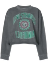 Levi's Logo Print Cropped Sweatshirt - Grey