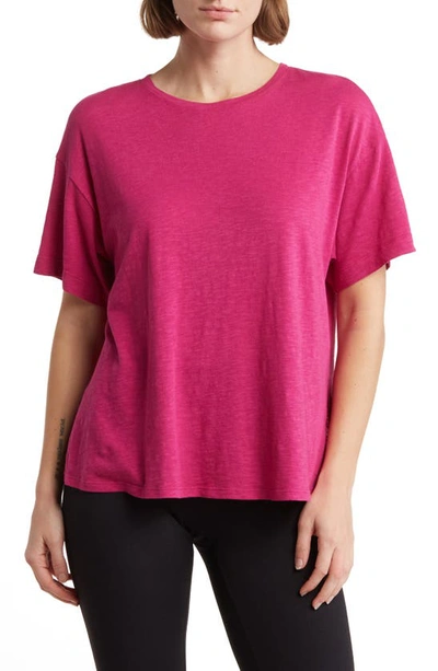 Z By Zella Easy Day Performance T-shirt In Pink Plumier