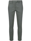 Dondup Slim Cropped Trousers In Grey