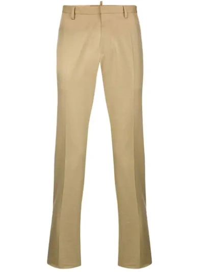 Dsquared2 Twill Chino Trousers - Neutrals