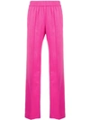 Msgm Elasticated Waist Trousers In Pink