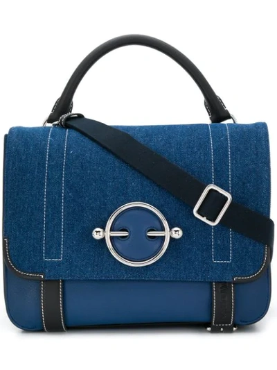 Jw Anderson Disc Satchel In Blue