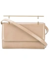 M2malletier Metallic Handle Crossbody Bag In Neutrals