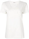 Moncler Embroidered Logo Plaque T-shirt In White