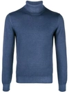 La Fileria For D'aniello Classic Turtleneck Jumper In Blue