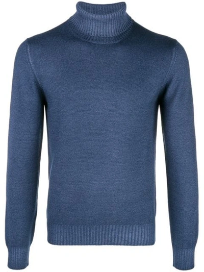 La Fileria For D'aniello Classic Turtleneck Jumper In Blue