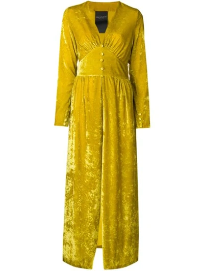 Erika Cavallini Fitted Waist Dress - Yellow