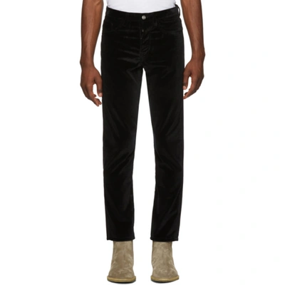 Enfants Riches Deprimes Velvet Corduroy Trousers In Black