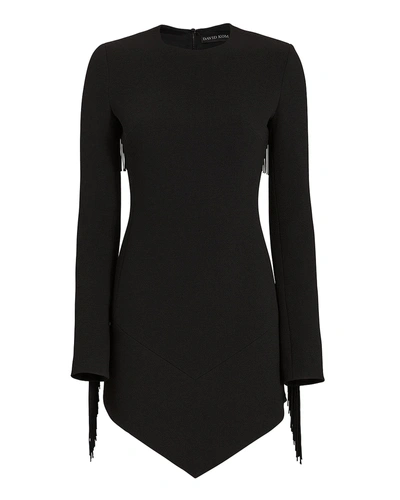 David Koma Fringe Open Back Mini Dress