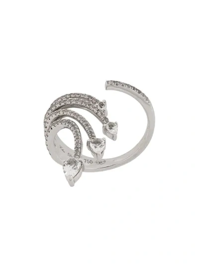Elise Dray 18kt White Gold And Diamond Ring In Metallic
