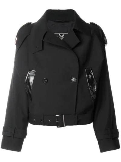 Unconditional Cropped Double Breasted Jacket - Black