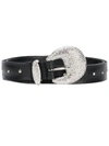 Alberta Ferretti Crystal Embellished Belt In Black