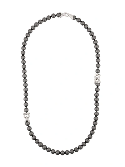 Ferragamo Salvatore  Pearl String Necklace - Metallic
