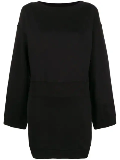 Faith Connexion Mini Sweatshirt Dress In Black