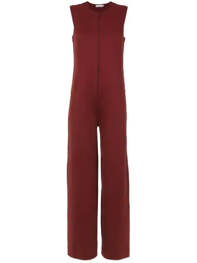 Mara Mac Zipped Jumpsuit - Red