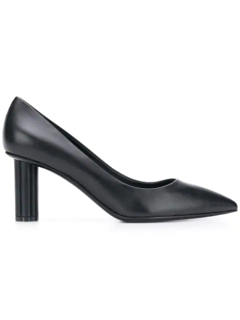 salvatore ferragamo flower heel pumps