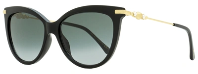 Jimmy Choo Women's Cat Eye Sunglasses Tinsley /g 8079o Black/gold 56mm In Multi