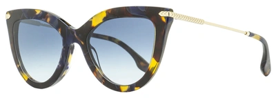 Victoria Beckham Women's Cat Eye Sunglasses Vb621s 217 Havana/gold 53mm In Multi
