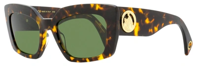 Lanvin Women's Rectangular Sunglasses Lnv615s 234 Havana 55mm In Multi