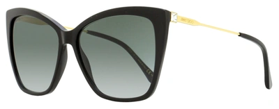 Jimmy Choo Women's Butterfly Sunglasses Seba 8079o Black/gold 58mm In Multi