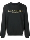 Paul & Shark Sweatshirt Mit Logo-print In Black