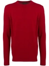 Altea Crew Neck Sweater In Red