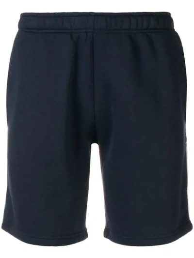 Ron Dorff Piping Detail Jogging Shorts In Blue