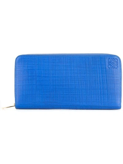 Loewe Zip Around Wallet - Blue
