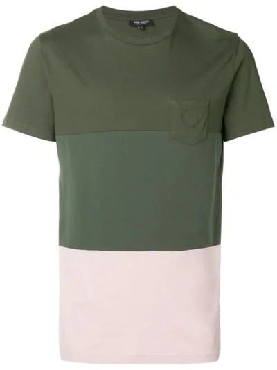Ron Dorff Panelled T-shirt - Green