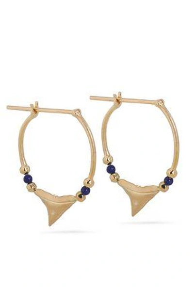 Aurelie Bidermann Woman 18-karat Gold Lapis Hoop Earrings Gold