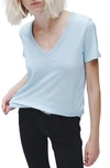 Rag & Bone The Slub V-neck Organic Pima Cotton T-shirt In Raindrop