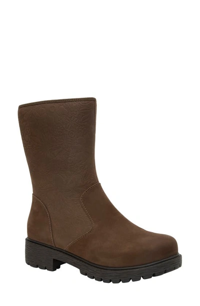 Alegria By Pg Lite Chalet Lug Sole Bootie In Brown