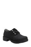 Alegria By Pg Lite Lug Sole Derby In Black