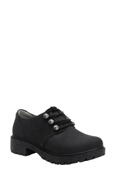 Alegria By Pg Lite Lug Sole Derby In Black