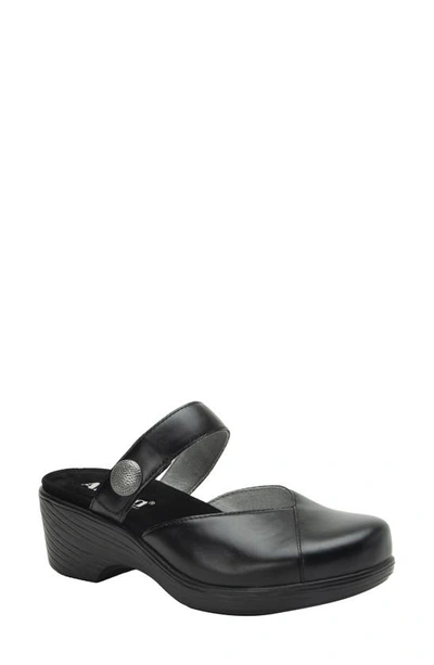 Alegria By Pg Lite Wedge Clog In Noir