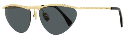 Lanvin Women's Cat Eye Sunglasses Lnv102s 710 Gold/gray 60mm In Multi
