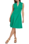 Calvin Klein Sleeveless A-line Dress In Meadow