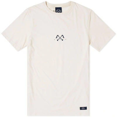 Bleu De Paname Pied De Biche Print Tee In White