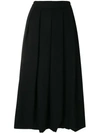 Comme Des Garçons Pleated Midi Skirt - Black