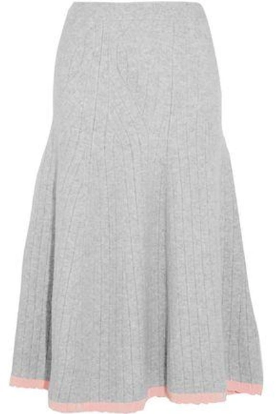 Victoria Beckham Woman Midi Skirt Gray