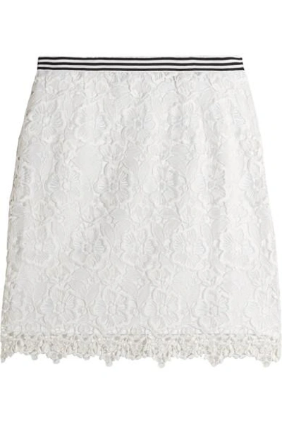 Topshop Unique Taplow Guipure Lace Mini Skirt