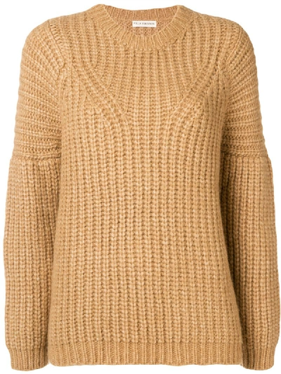 Ulla Johnson Kitty Alpaca Blend Sweater In Camel