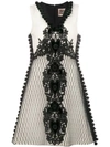 Fausto Puglisi Embroidered A-line Dress - Black