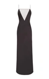 Marina Moscone Gia Slip Dress In Black