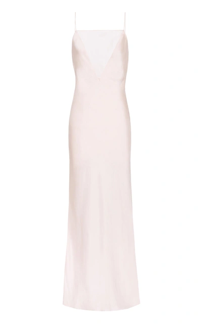 Marina Moscone Gia Slip Dress In Pink