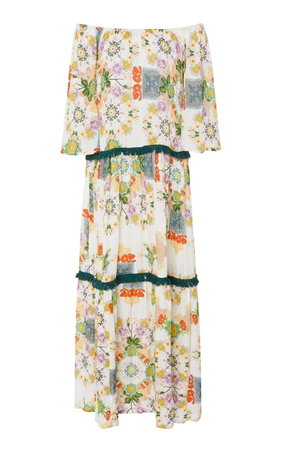 Verandah Floral Print Tiered Maxi Dress