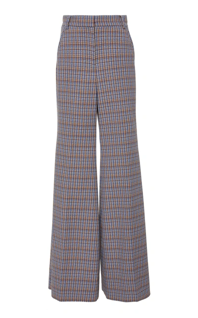 Cyclas Plaid Flared Trouser